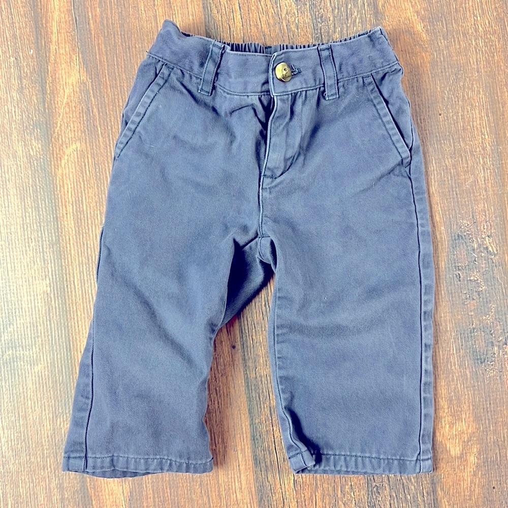 Janie and Jack blue chino pants 6-12 month